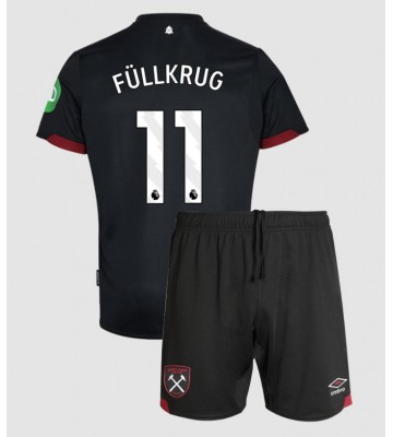 West Ham United Niclas Fullkrug #11 Venkovní dres komplet pro Děti 2024-25 Krátkým Rukávem (+ Krátké kalhoty)